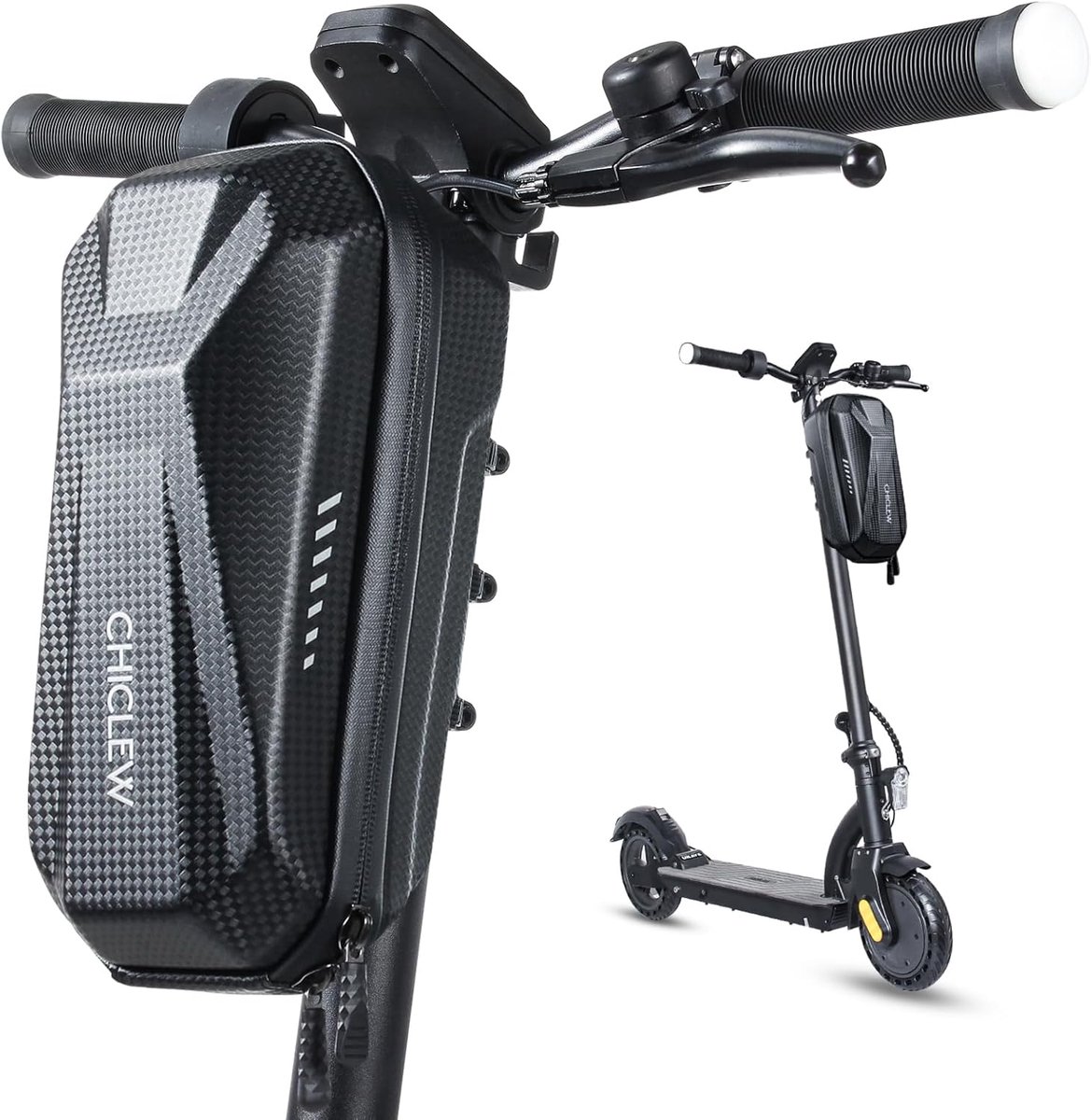 SnelShoppen - E-Scooter Tas, Grote Capaciteit, Snelle Bevestiging, Draagbare Waterdichte Handvat Tas voor Elektrische Step, 3L, 27x15x11 cm