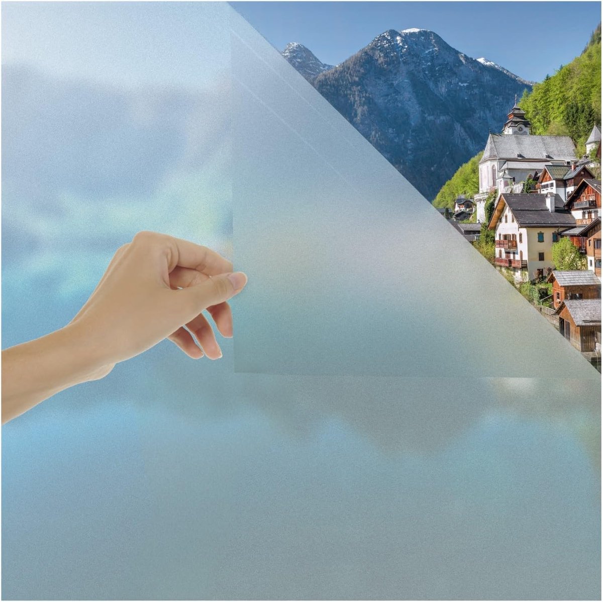 Thijox - Set van 2 Raamfolie Ondoorzichtig - Melkglas-effect - UV-bescherming en Privacy v