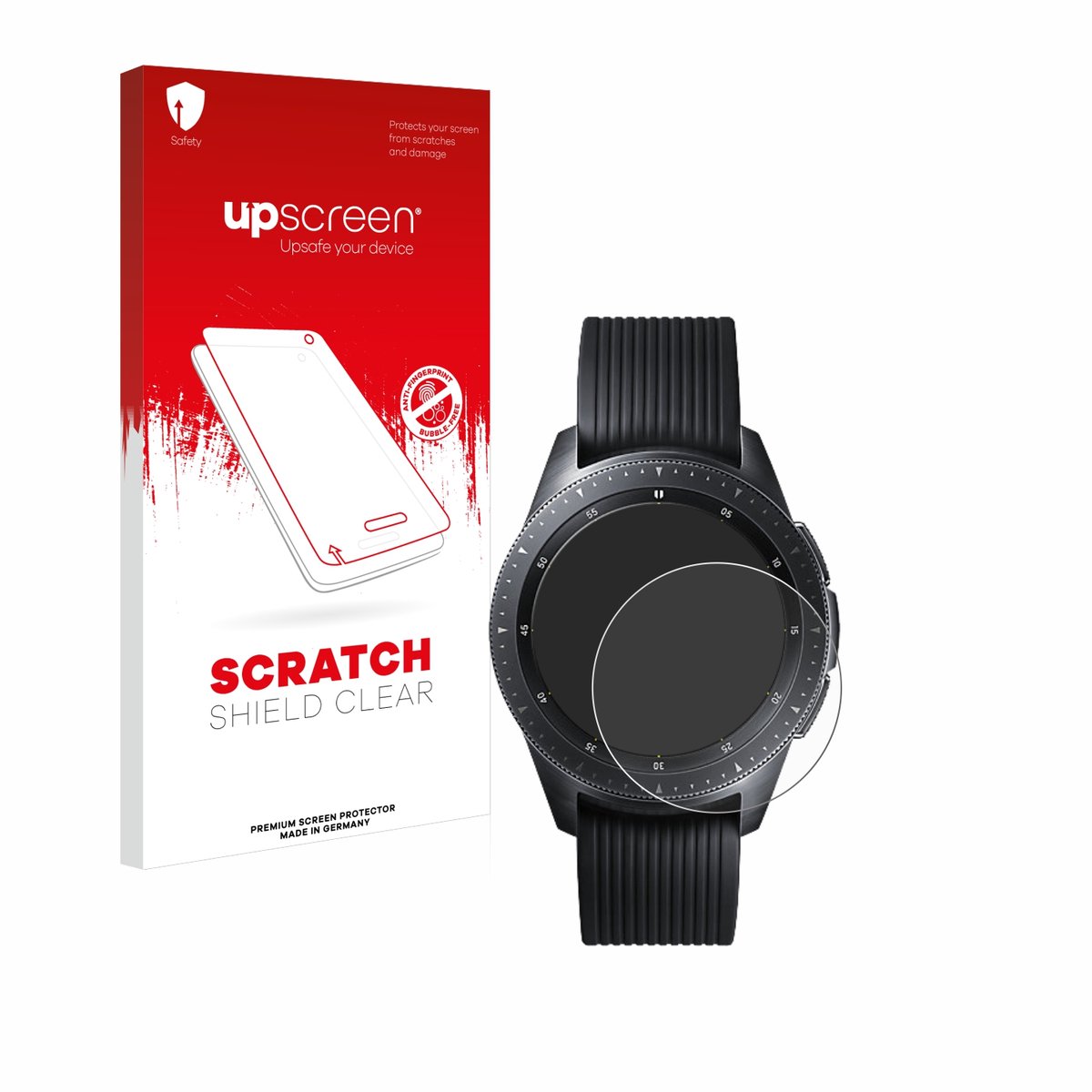 upscreen - Screenprotector voor Samsung Galaxy Watch (42 mm) - Folie Beschermfolie transparant