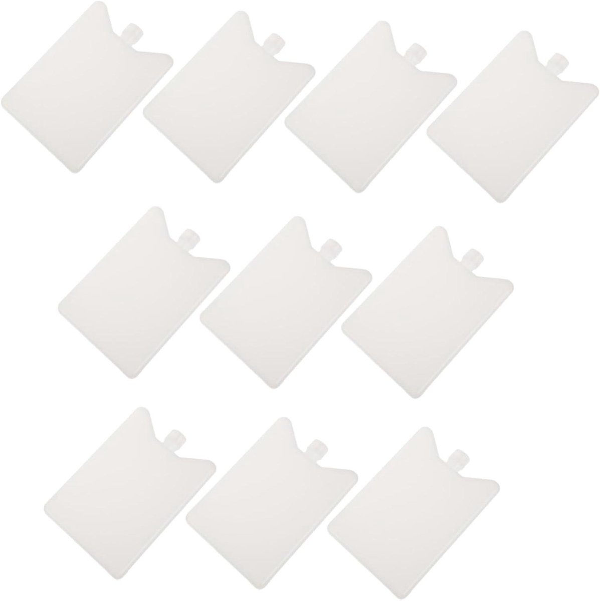 Koelblokken - IJsklontjes Vriezer - Voedsel Koelen - Herbruikbaar Ontwerp - 15.10X10.00X2.00CM - Wit