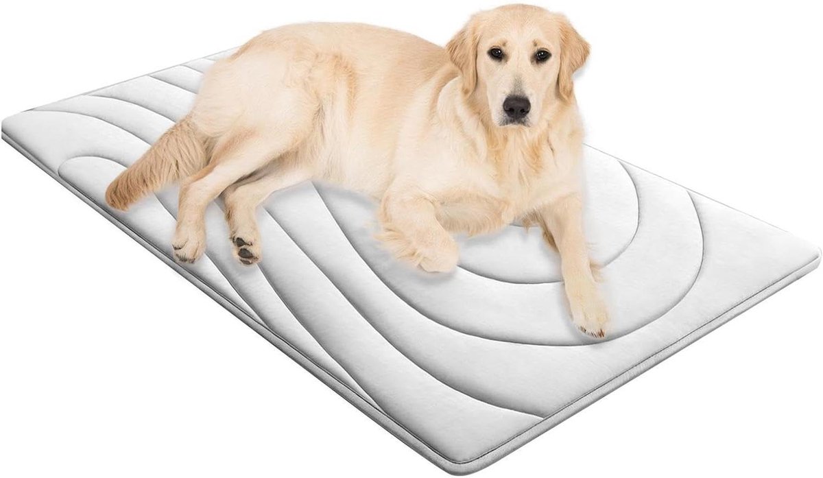 Honden Koelmat - Huisdier Koelkussen - Hitte Verminderen - Zelfkoelend Technologisch - 91x58x1 cm - Grijs