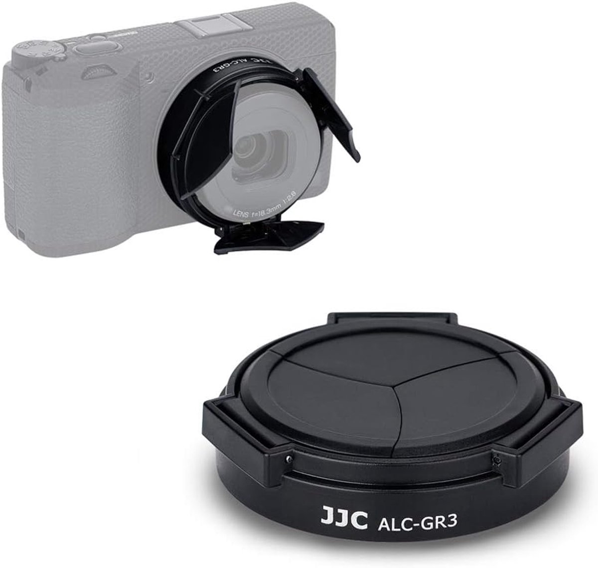 Thijox - Auto Lens Cover Cap voor Ricoh GR III GR3 Camera, Lens Protector Accessoire, Automatische Opening, Ideaal voor Fotografie, Zwart