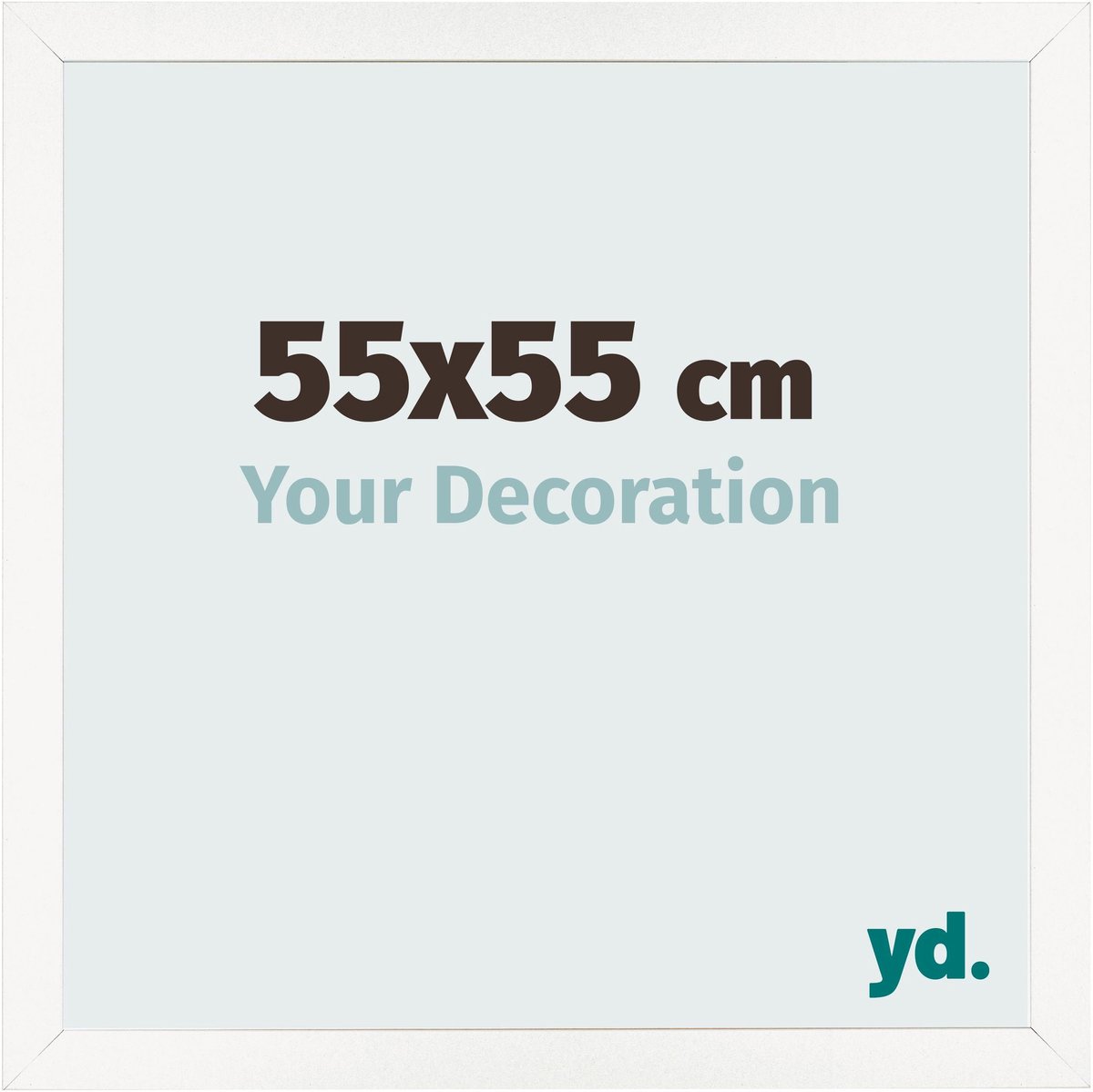Your Decoration - Fotolijst 55x55 cm - MDF - Wit Hoogglans - Bologna