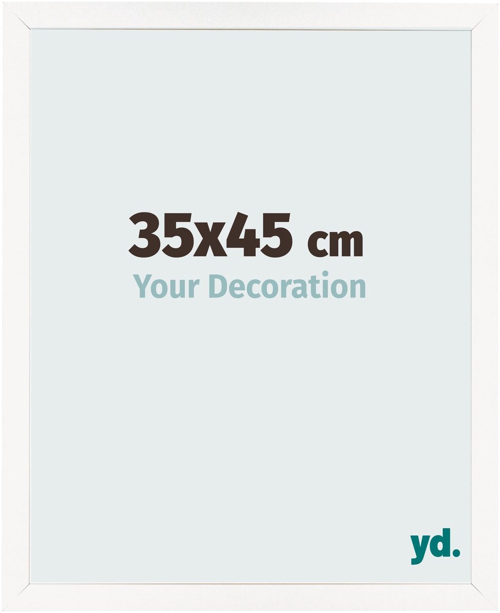 Your Decoration - Fotolijst 35x45 cm - MDF - Wit Hoogglans - Bologna