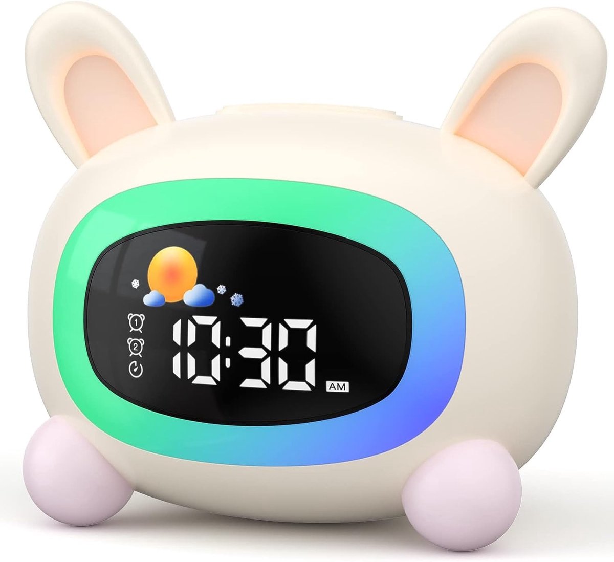 SnelShoppen - Kinderwekkers voor een vrolijke start - LIORQUE Alarm klok met LED verlichting, snooze functie, schattige ontwerpen in verschillende kle