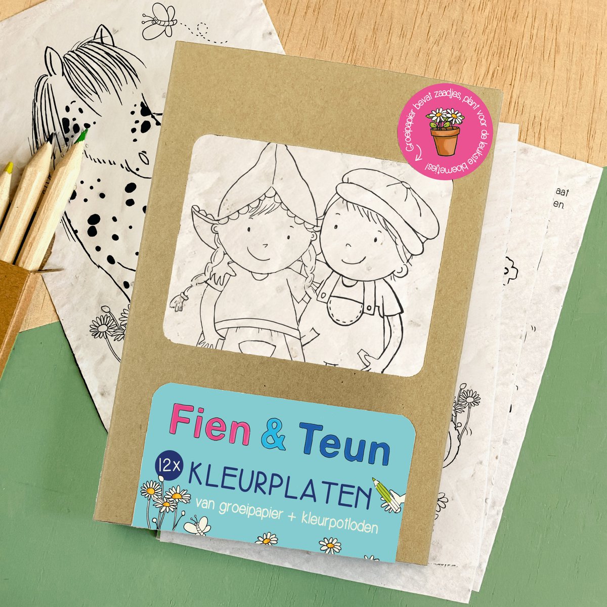 Fien & Teun - Kleurplatenset (Bloom)
