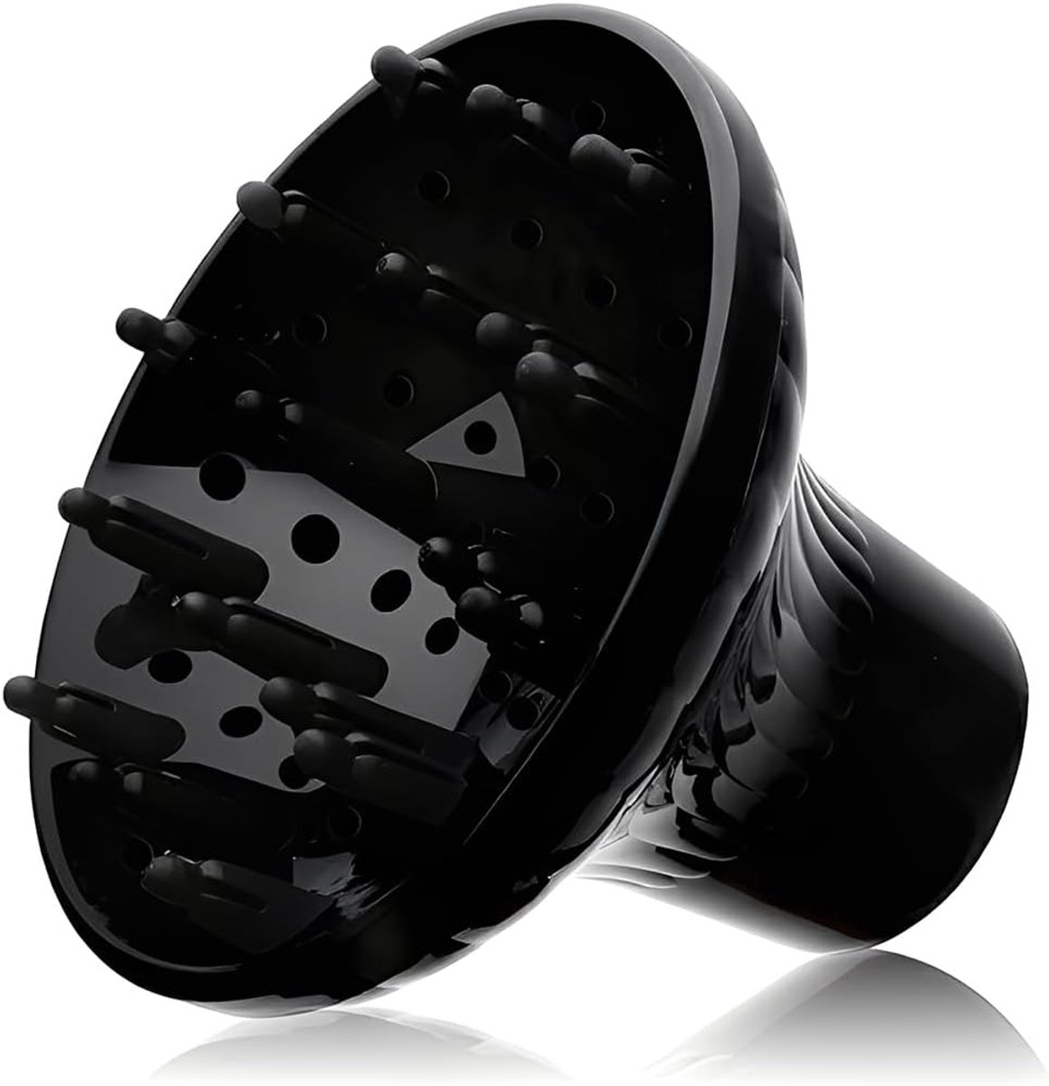 SnelShoppen - Universele Haardroger met Sterke Grip 4,0 cm - 4,8 cm voor Krullend Haar met Diffuser - Hittebestendig en Waterdicht - Ideaal voor Alle