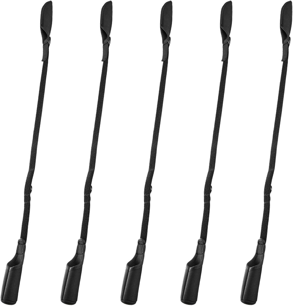 SnelShoppen - 5 stuks Hengelhoudergordel, Verstelbare Hengelbescherming 58-130 cm, Elastische Hengelmouwen met Dikke Bescherming, Ideaal voor Visgerei