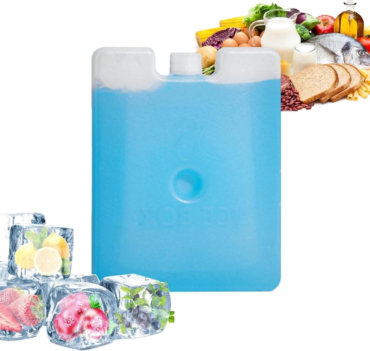 Koelelement Luchtkoeler - Herbruikbaar Vriezerblok - Comfortabele Sfeer - Lokale Temperatuurverlaging - 250 ml - Blauw
