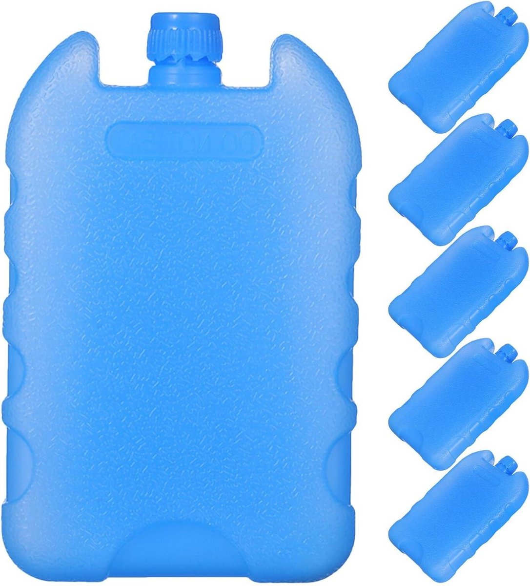 Herbruikbare Koelblokken - Ijselementen Set - Koeling Buiten - Energiezuinig Koelen - 6 Stuks - Blauw