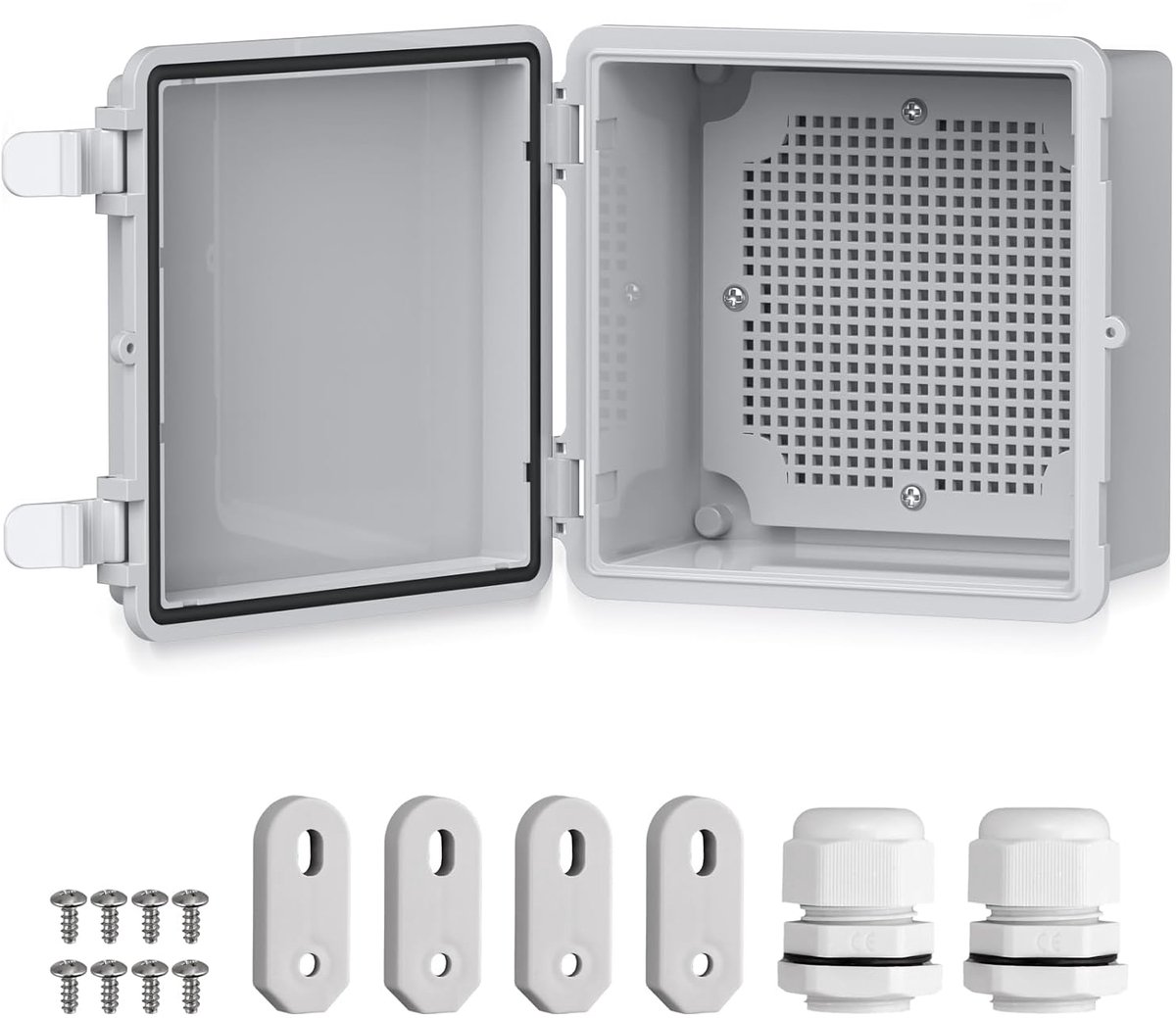 SnelShoppen - EYPINS Elektrische Doos voor Buiten, Waterdicht, ABS, Versterkt, 3 mm, Junction Box, IP67, Tot 60 kg, Ideaal voor Irrigatie en Zwembaden