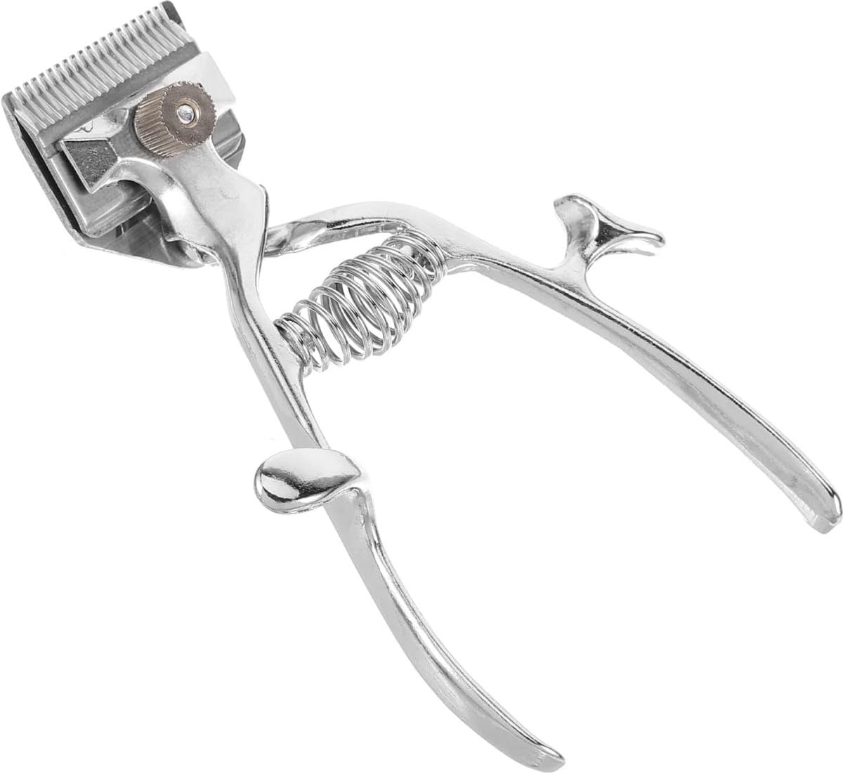 SnelShoppen - Handmatige Haarclipper Trimmer - Old Fashioned Haarknipper - Lichtgewicht RVS Scharen - Voor Klassieke Kapsels - Perfect voor Thuisgebru