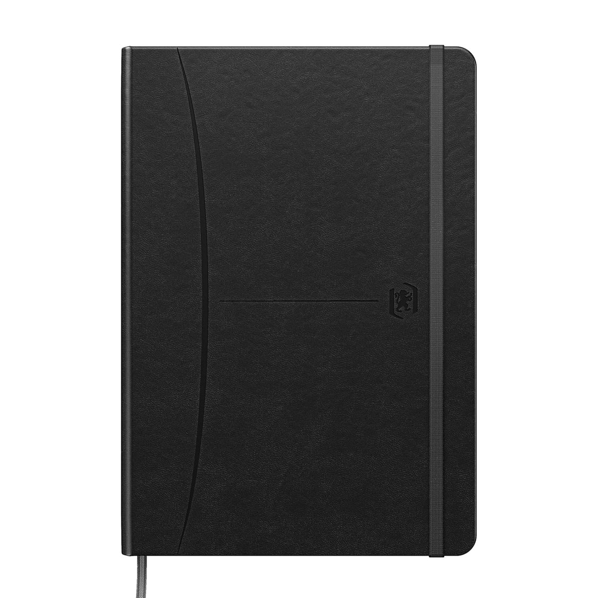 SnelShoppen - A5 Notebook Oxford Signature Ruled 160 Pagina's - Zwart Notitieboek voor School, Werk en Creativiteit - Perfect voor Notities, Schetsen