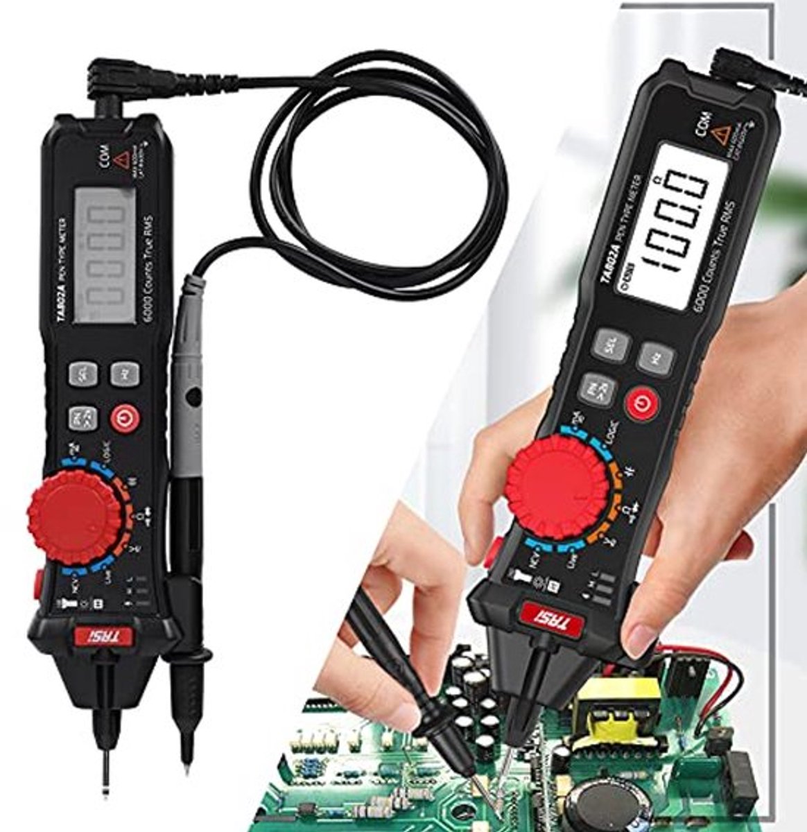 TA802A Pocket Pen Multimeter Draagbare Mini Smart Digitaal Meetapparaat Ampèremeter Automatische Detectie