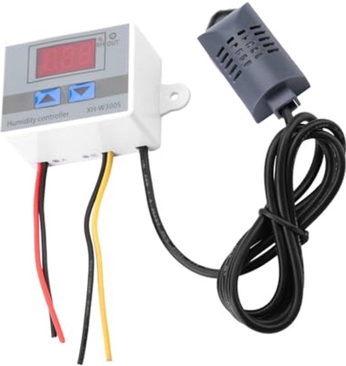 Digitale hygrometer-schakelaarregelaar, vochtigheidssensor 0~99% RV 12V (12V)