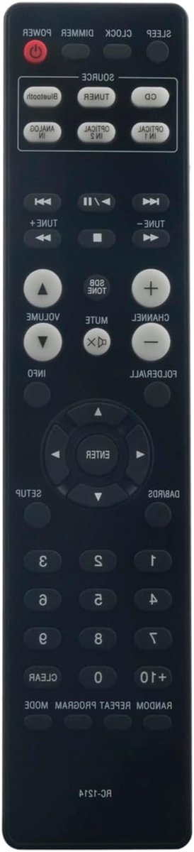 Afstandsbediening - Universele Controller - Home Cinema Bediening - Directe Werking - 4 x 12 cm - Zwart