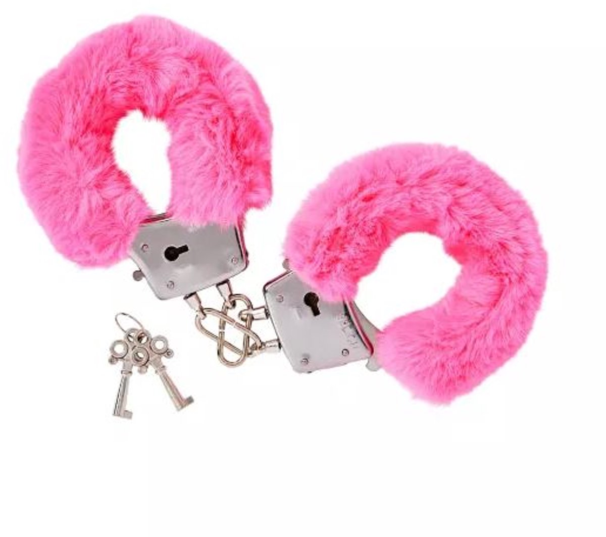 Handboeien pluche - Fluffy handboeien - Hand cuffs - Roleplay - Erotische speeltjes - Seksspeeltje - Vastbinden - Erotiek - Inclusief 2 sleuteltjes - Roze - Jonyx