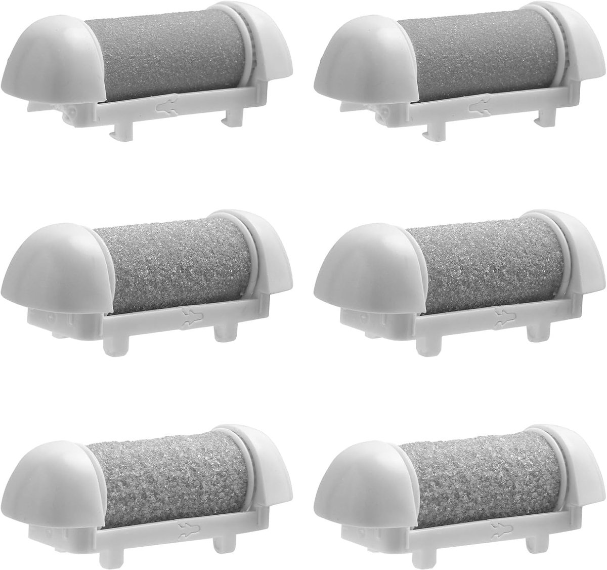 SnelShoppen - 6x Vervangingsrollen voor Elektrische Voetvijl - Extra Coarse, Normaal Coarse & Fine Coarse - Perfect voor Pedicure en Verzorging van Vo