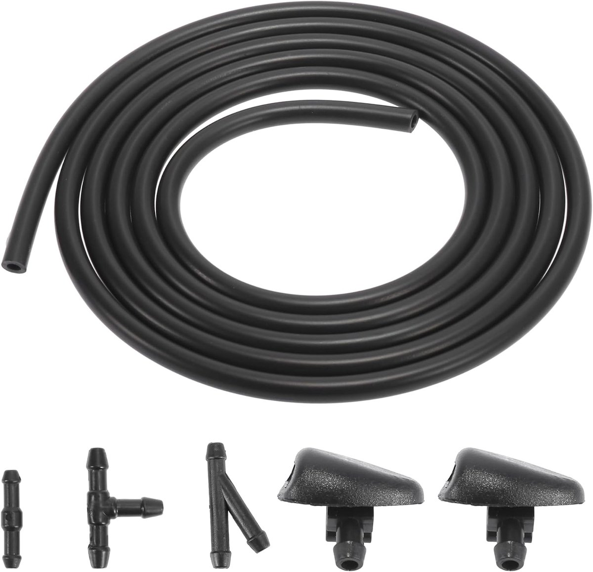 SnelShoppen - Ruitensproeiers Sproeikop Kit - Ruitensproeier Reparatieset - Slang 2 m met 3 Slangverbindingen - Auto Accessoires voor Duidelijk Zicht