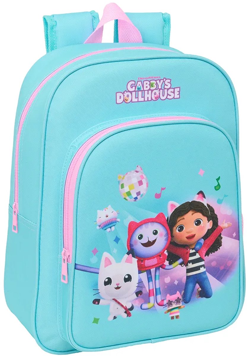 Schoolrugzak Gabby's Dollhouse Blauw Roze 26 x 34 x 11 cm