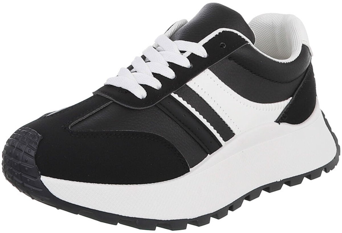 Sneaker - Vetersluiting en profielzool - Unisex dagelijks gebruik Mt:41