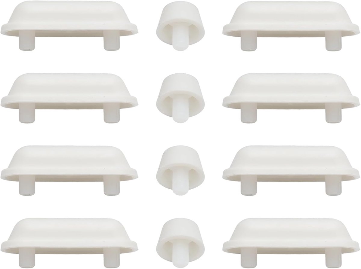 Thijox - Toiletbrilbuffers 12 Stuks - Zelfklevende Wc-Bril Demper - Schokabsorberende Rubber Buffers - Stil en Universeel voor Thuis, Badkamer en Gast