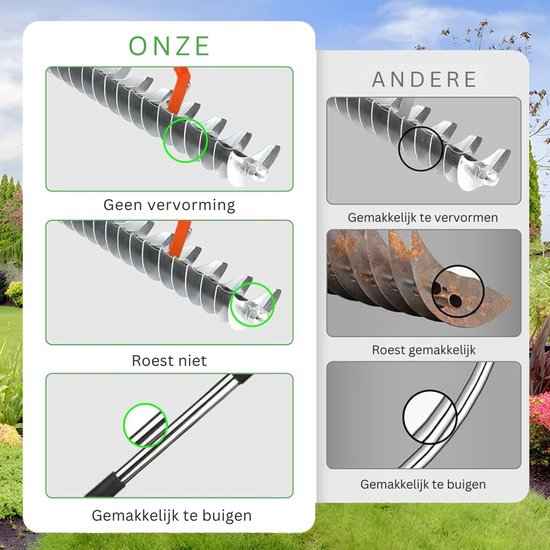 CRLYN® Woelvork - Tuinwoeler - Spitvork - 163 CM van CRLYN — afbeelding 2