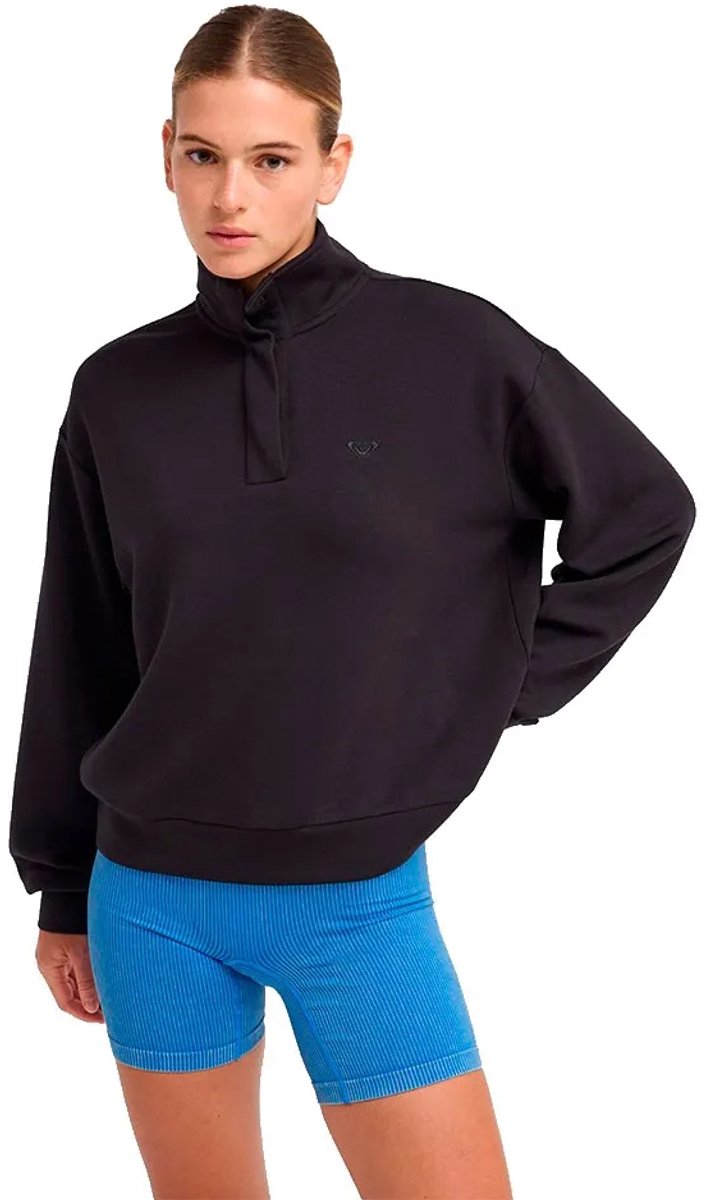 Roxy Rise&vibe Sweet Sweatshirt Met Rits M Vrouw Antraciet