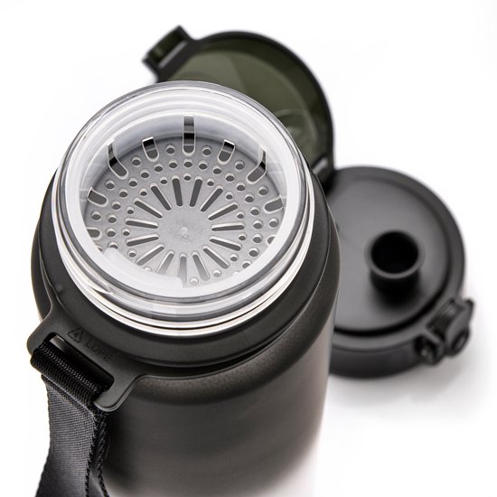 Meteor Sportbidon 500 ml - Fietsbidon - Sportaccessoire - Zwart/Wit van Meteor — afbeelding 2