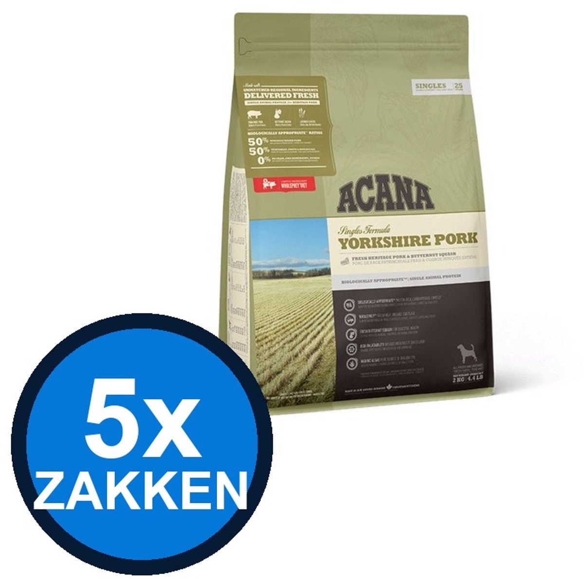 Acana Acana - Singles Yorkshire Pork - Hondenvoer Droogvoer - 2 kg