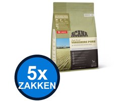 5x Acana - Singles Yorkshire Pork - Hondenvoer Droogvoer - 2 kg