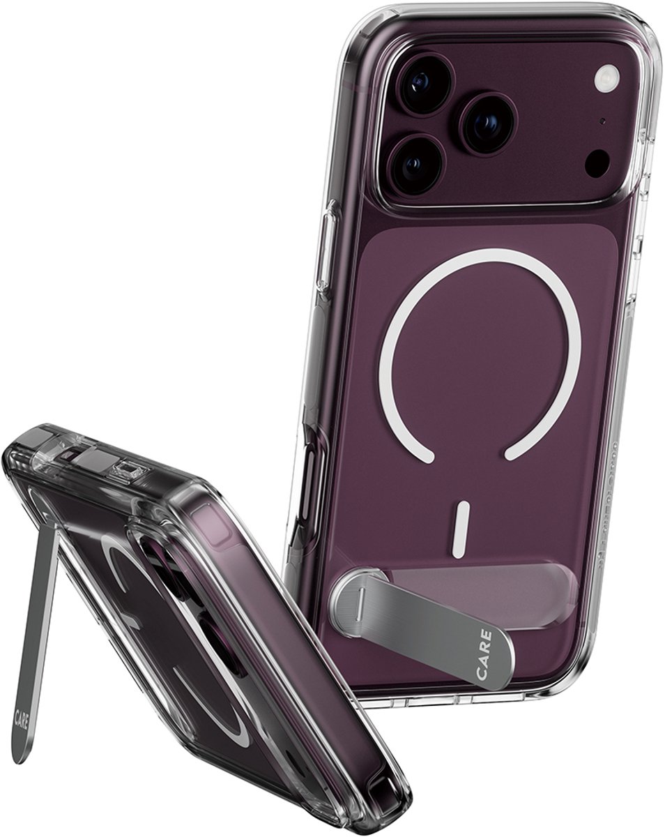 CARE Feature Case Transp. Urban Explorer w. Kickstand and white Magsafe iPhone 18 Pro Max