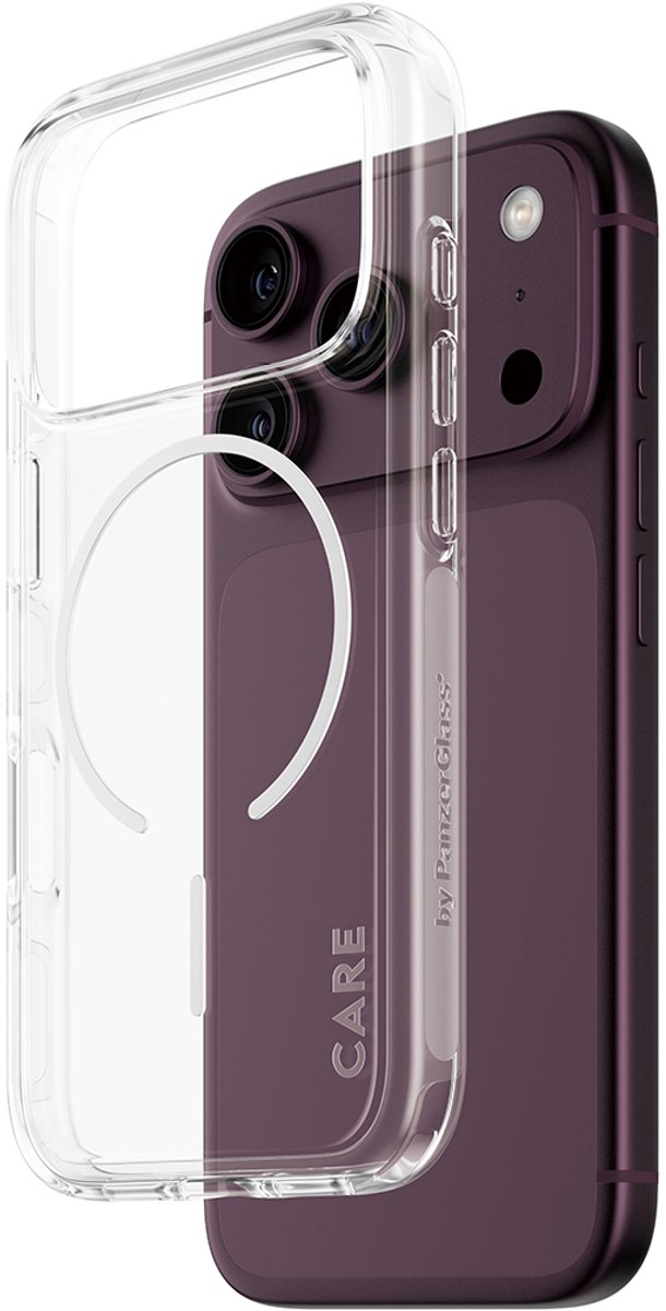 CARE Flagship Case Transparent Urban Explorer w. White Magsafe iPhone 18 Pro