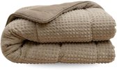Zelesta Special Teddy Check Dekbed - Taupe 200x200cm
