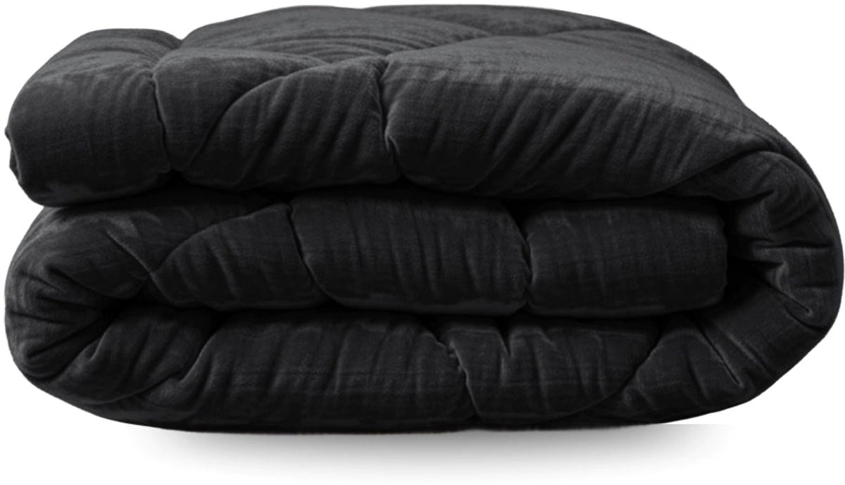 Zelesta Flanel Velvetbed Chique - Black 240x200cm