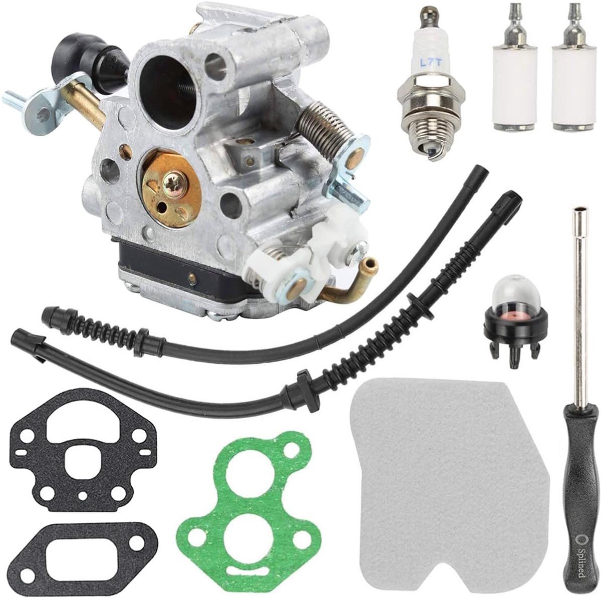 Carburateur C1T-El41A voor Husqvarna 435 435E 440 440E CS410 CS2240 CS2240S kettingzaag vervangt C1T-EL41 C1T-EL41A 506450501 met luchtfilter brandstofleiding bougieafdichting