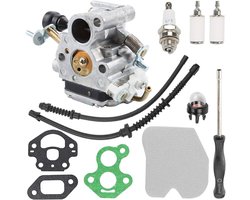 Carburateur C1T-El41A voor Husqvarna 435 435E 440 440E CS410 CS2240 CS2240S kettingzaag vervangt C1T-EL41 C1T-EL41A 506450501 met luchtfilter brandstofleiding bougieafdichting