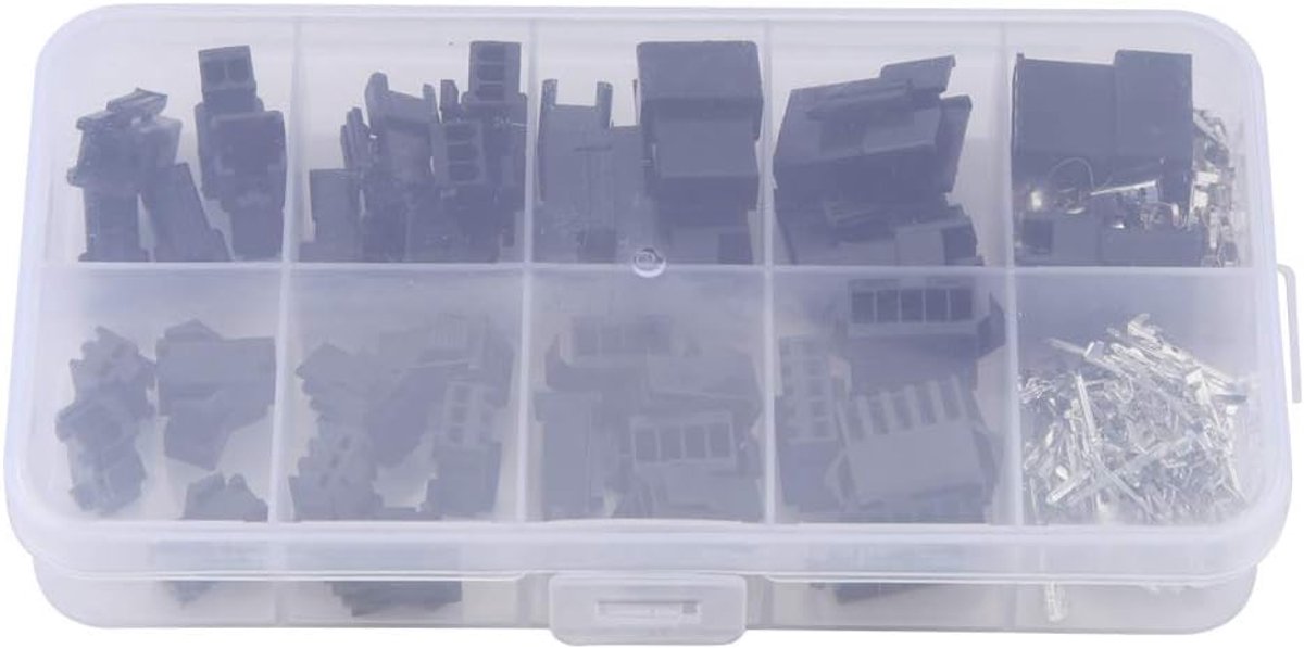 Connector JST-2.54mm Mannelijke Vrouwelijke Draad Terminals Jumper Crimp Header Connector Behuizing Kit - 200PCS, Terminals