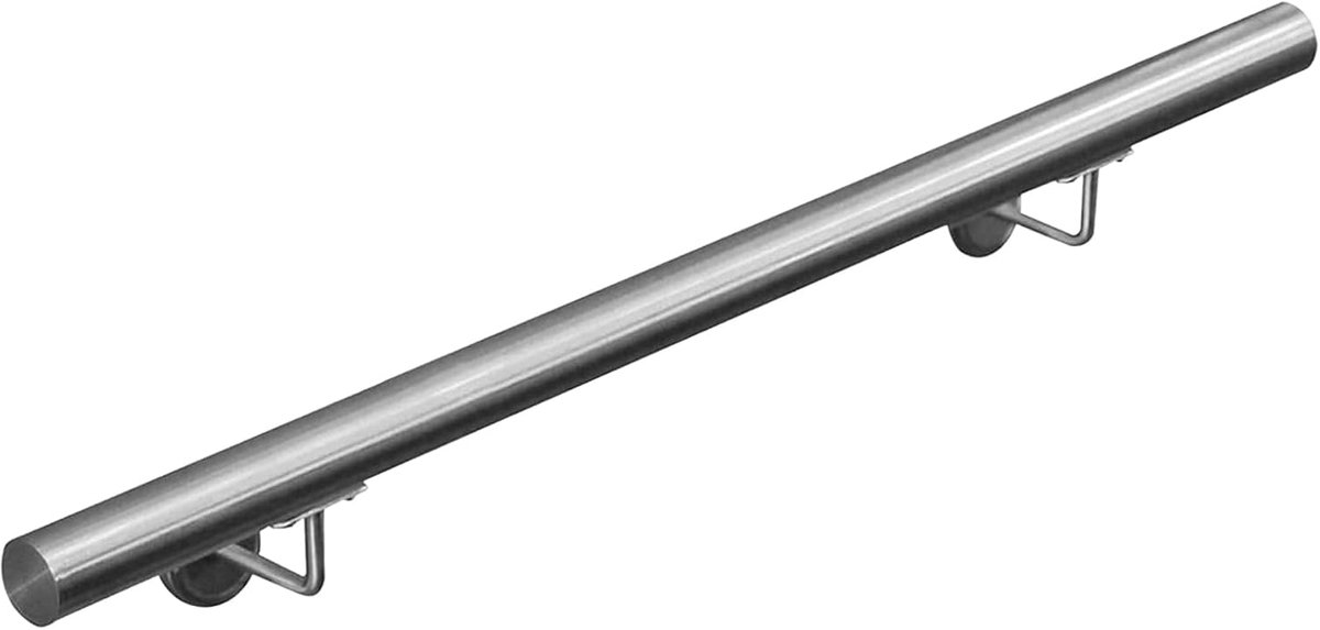 staal 304 leuning trapleuning leuning wandleuning wandtrap op Montage 50-600 cm V2Aox, Lengte: 80 cm