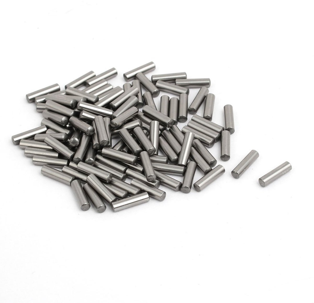2.5mm X 10mm RVS Cilinder Plugpennen Bevestig Elementen 100 Stks