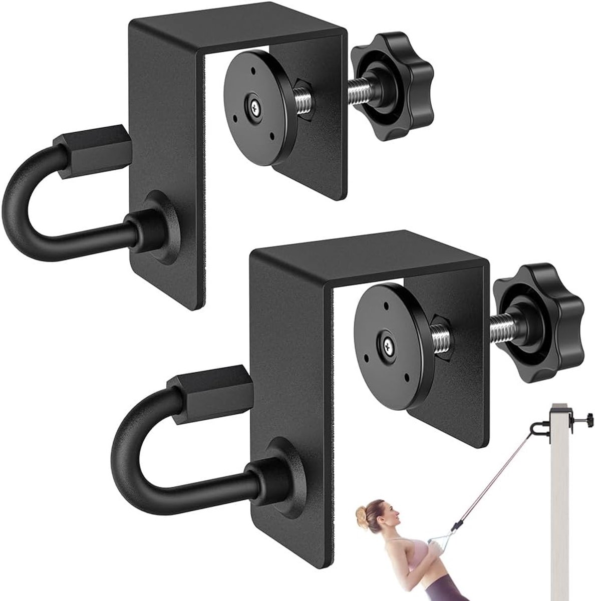 Deuranker voor weerstandsbanden, Heavy Duty deurankerbevestiging, workout-deurbevestigingsankers voor lichaamsgewichtbanden, krachttraining, fysiotherapie-oefening, thuisgymnastiek