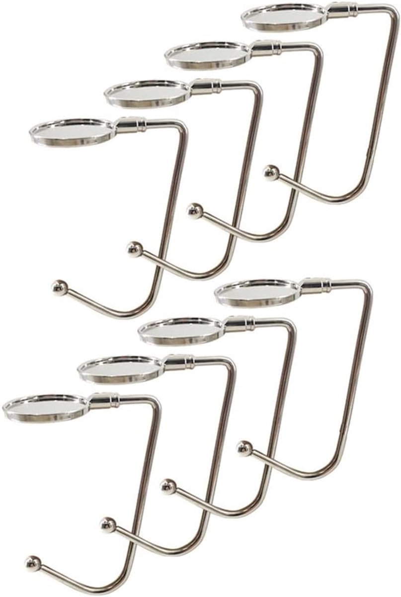 - tafeltashaken antislip en krasbestendig - (verpakking van 8 stuks) - zilver
