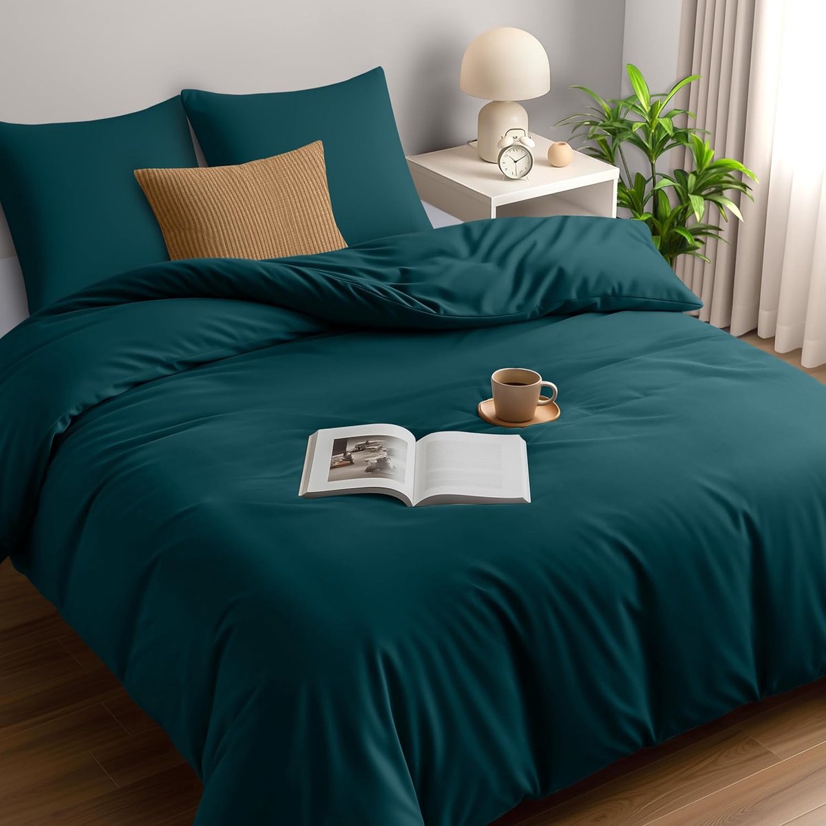 Bedding Dekbedovertrek Set - Zachte Microvezel Dekbedovertrek 260x240cm met Kussenslopen 65x65cm - Beddengoed Dekbedovertrek Set - Wintertaling