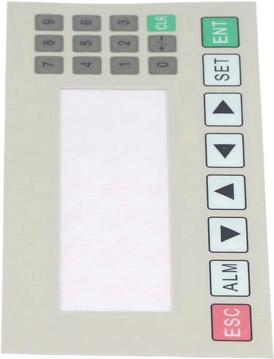 Membraantoetsenbord met Transparante Plastic Folie