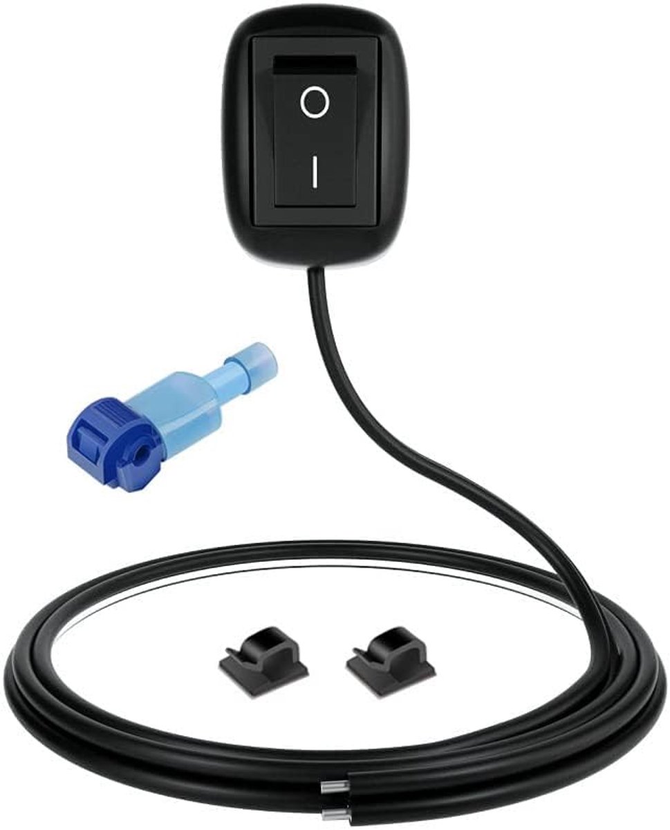 12V-230V/10A SPST Waterdruppelvorm Plaktype Knopschakelaar,UIT/AAN-schakelaar voor Mistrijlichten,Neonlichten,LED-lichtbalk(met 1m Draad)(Patent No.015001381)