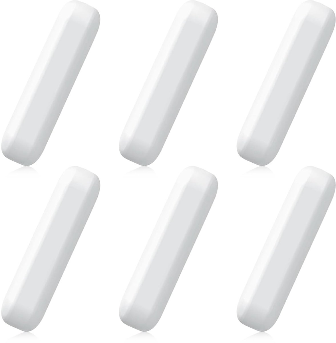 6 stuks witte type C magneetroerstaafjes, roervis, laboratorium PTFE roerstaaf, laboratoriumaccessoires, voor laboratoriumroerder, magneetmixer