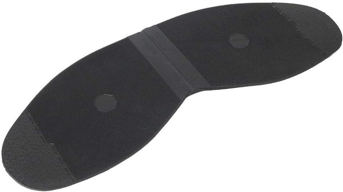 Rubberen Voorvoet en Hielzool Reparatie Bekleding – Slijtvaste Schoenbescherming voor Leren Schoenen, Zwart – 2 Stuks