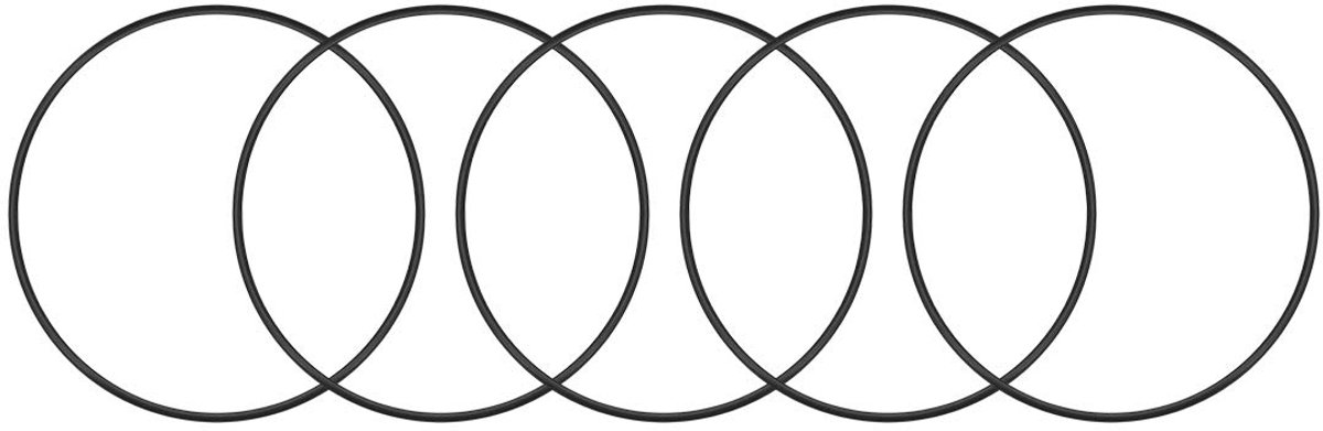 sourcing map 5 stuks O-ring nitrilrubber 113,8 mm x 120 mm x 3,1 mm afdichtring DE
