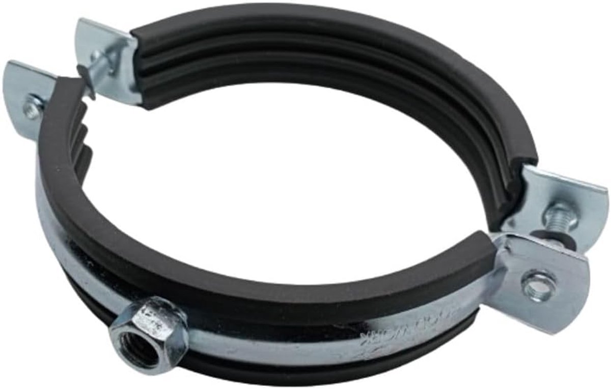 Pijpklemmen 59-63 mm 2 inch verzinkt stalen buisklemmen geluidsisolatie-inzetstuk