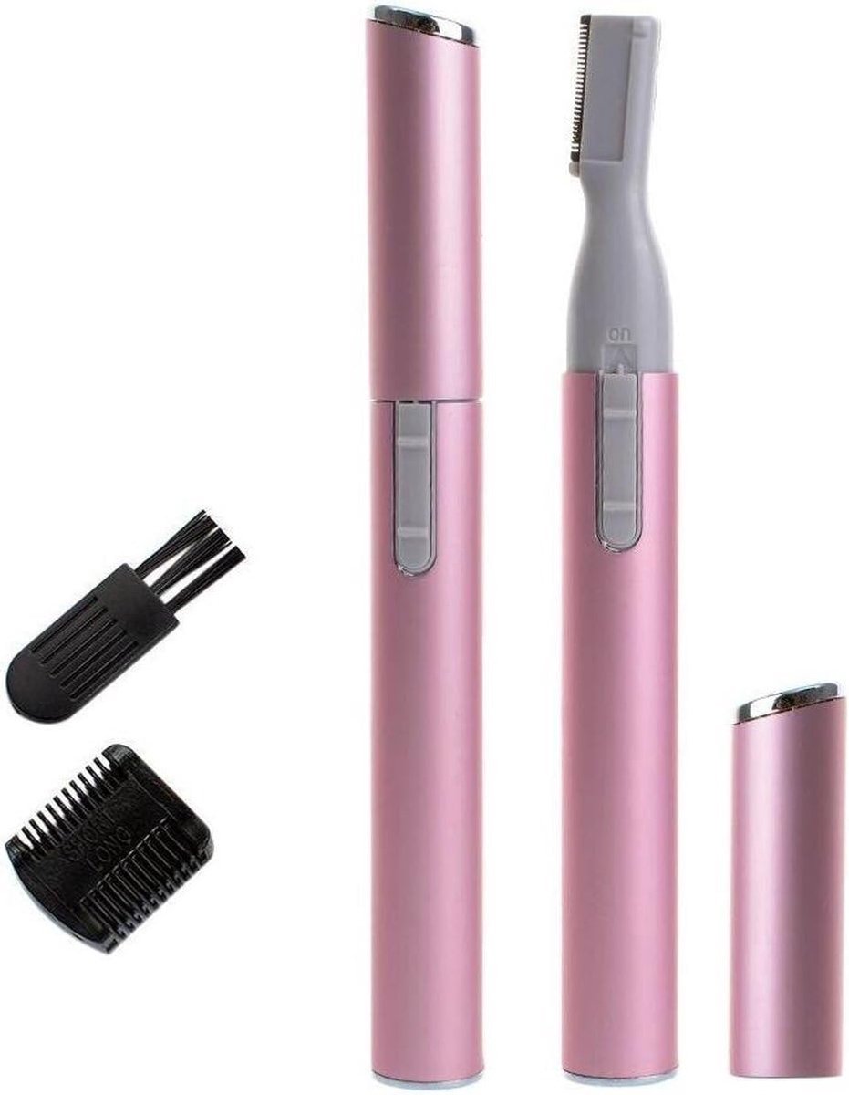 Trimmer – Wenkbrauw Apparaat – Perfecte Wenkbrauw – Scheermes – Exclusief batterij – Roze